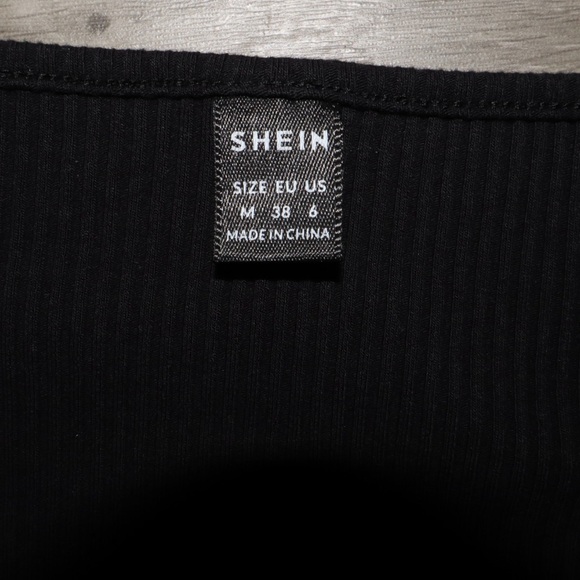 SHEIN Black Ribbed Top - Picture 3 of 3